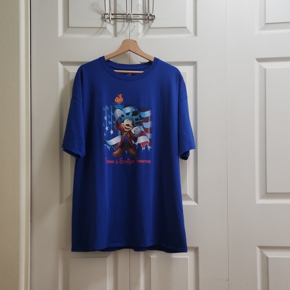 Hanes Men's Disney July 4th Stars and Stripes Forever T-Shirt Size 2XL - Picture 1 of 6